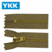 ZÍPER METAL FIXO MÉDIO DOURADO YKK YGRO