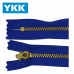 ZÍPER METAL FIXO MÉDIO DOURADO YKK YGRO