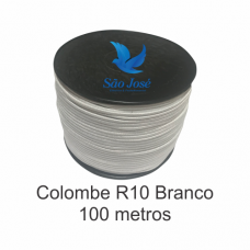 ELÁSTICO SÃO JOSÉ COLOMBE R.10 C/100M COR BRANCO