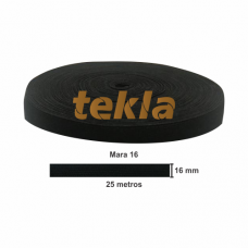 ELÁSTICO TEKLA MARA 16 C/25 MTS. PRETO