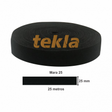 ELÁSTICO TEKLA MARA 25 C/25 MTS. PRETO