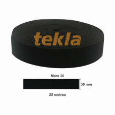 ELÁSTICO TEKLA MARA 30 C/25 MTS. PRETO