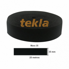 ELÁSTICO TEKLA MARA 35 C/25 MTS. PRETO