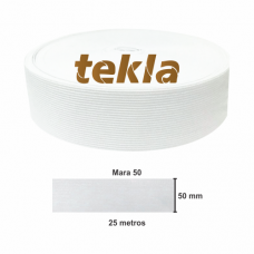 ELÁSTICO TEKLA MARA 50 C/25 MTS. BRANCO