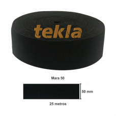 ELÁSTICO TEKLA MARA 50 C/25 MTS. PRETO